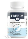 Freeda Magnesium Citrate 400 mg beschichtete Tabletten – Hohe Absorptionsergänzung für Muskel, Nerve & Relaxation Support – Vegan, Glutenfrei, Kosher – 100 Count