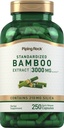 Piping Rock Bamboo Extrakt Kapseln | 3000mg | 250 Count | Kräuterergänzung | Silica 210mg | Non-GMO, Glutenfrei