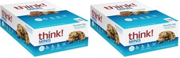 Denk nach! MINIS Protein Snack Bars, Glutenfrei, Schokolade Chip, 15 Count (Pack von 2)