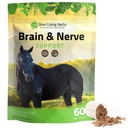Silber Futter Kräuter Brain & Nerve Unterstützung Ergänzung für Pferde - Pferde Ergänzungen für Fokus, Psychische Gesundheit & Gehirn Unterstützung - Enthält Kräutermischung von Ginkgo, Gotu Kola, & Mehr - 1 lb 60-Tag Versorgung