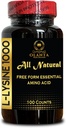 L-LYSINE 1000 mg freie Form Aminosäure essentiell - Unterstützung für Athleten + Muskeln, Aminosäure Ergänzung unterstützt Energiebildung, Lysin Ergänzung L-Lysine 1000mg - 1 Flasche 100 Zähler