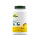 Frische Ernährung Vegan Vitamin D3 + K2 Kapseln - 5000 IU D3 + 100mcg K2 als MK-7 für optimale Absorption - Immune Gesundheit, Knochengesundheit, Stimmung - Nicht GMO - 90 Kapseln, 3 Monate Versorgung
