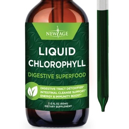 NEU AGE Chlorophyll Liquid Drops - Natürliche Konzentrat – Energie-Booster, Verdauung und Immunsystem unterstützt, interne Deodorant, Leberfunktion - (2 Fl Oz (Pack von 1))