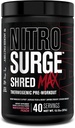 Jacked Factory Nitrosurge Shred Max Preworkout - High-Performance Thermogenic Pre Workout Pulver für Männer und Frauen - L Citrulline, Acetyl L Carnitin, Organic Caffeine - 40 Servierungen, Watermelon Peach