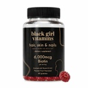 Black Girl Vitamine - Haare, Haut und Nägel Gummis mit Biotin (6000 mcg), Zink, Gelatine frei, Vitamin A und Vitamin E - Glutenfrei. Hergestellt in den USA (Passion Fruit, 60 Count) 30 Tage Versorgung
