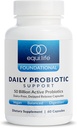 Equilife Daily Probiotic Support, 50 Billion CFU, 8 Probiotic Strains, Digestive und Gut Health Supplement für Männer und Frauen, Glutenfrei, Soja und Dairy frei, Non GMO, American Made, 60 Capsules