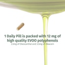 OleocanTM Kapseln - 90 Tage Versorgung - Premium EVOO Polyphenol Supplement - 3.5mg Oleocanthal und 3.5mg Oleacein - Breites Spektrum