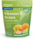   Basic Care Vitamin C Supplement Drops, Lemon, Orange & Grapefruit, 140 count (Previously SoundHealth)