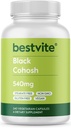 BESTVITE Black Cohosh 540mg (240 vegetarische Kapseln) - No Stearates - No Fillers - Vegan - Non GMO - Glutenfrei
