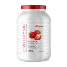Metabolic Nutrition | Protizyme | 100% Whey Protein Powder | High Protein, Low Carb, Low Fat mit Verdauungsenzymen, 24 Essential Vitamins and Minerals | Strawberry Creme, 2 Pound