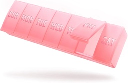 Barhon Large Weekly Pill Organizer, Big Vitamin Organizer Case für 7 Tage, Reisemedizin Pille Box verschiedene Ergänzungen und Fischöl, Sakura Pink