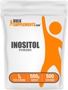 BulkSupplements.com Inositol Powder - Inositol Supplement, Vitamin B8 Supplement - Unflavored & Glutenfrei, 1g pro Servierung, 500g (1.1 lbs) (Pack von 1)