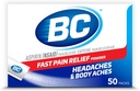 BC Pulver | Fast Pain Relief | Aspirin (NSAID) & Koffein | 50 Count (10042037103993)