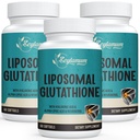 2400 MG Liposomale Glutathione Softgele, Max Absorption, Wirkstoff L-Glutathion reduziert (GSH), mit Hyaluronsäure, Resveratrol, Master Antioxidantien für Detox, Gehirn, Immunsystem, 180 Softgele