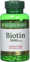 Nature's Bounty Biotin 5000 mcg, 60 Quick Dissolve Tablets (Pack von 2)