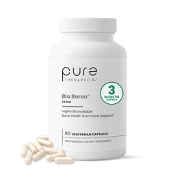 Pure TheraPro Rx Bio Boron, 30mg/Kapsule, 90 Kapseln, Bororganische Glycin Boron Ergänzungen für Männer und Frauen, Vegan Mineralische Ergänzungen für Knochen, Herz-Kreislauf-Funktion & Immunität Unterstützung