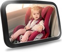 Shynerk Baby-Auto-Spiegel, Sicherheits-Autositz-Spiegel für Rückwärts-Facing Infant mit weitem kristallklaren Blick, Shatterproof, 360° Rotation, Crash getestet und zertifiziert