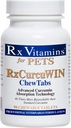 Rx Vitamins CurcuWIN Curcumin für Haustiere - Katze Immununterstützung - Hund Verdauungsunterstützung - 90 ct