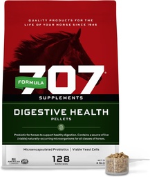 Formel 707 Digestive Health Equine Supplement, 8lb Bag – Probiotika, Präbiotika und Verdauungsenzyme für Pferde