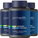 ProHealth Turmeric Curcumin Supplement: 285 Zeiten Mehr Bioverfügbar - Entwickelt von Neurowissenschaftlern. 1000 mg Konzentrierte Longvida Curcumin Extrakt pro Servierung (60 X 500mg Kapseln pro Flasche) (3 Packung)