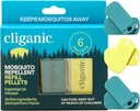 Cliganic Moskito Repellent Refill Pack (6 Pellets) für Cliganic Wristbands - Natural DEET-Free, Essential Oil Infused