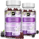 (2 Pack) Glucosamin Chondroitin Gummis, Extra Strength Joint Support Supplement mit MSM & Elderberry für Mobilität & Flexibilität, Antioxidans Unterstützung für Männer & Frauen, 120 Gummies