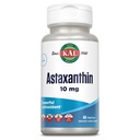 KAL Astaxanthin 10mg, leistungsstarkes Antioxidantien-Supplement, Augengesundheit und Gehirn-Supplement, aus natürlicher pflanzlicher Quelle, Nicht-GVO, vegan, glutenfrei, 30 Portionen, 60 VegCaps