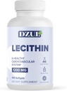 DZUL Pharma's Soy Lecithin 1200 mg / 100 Softgels/High Potency, Glutenfrei und Lab-Verified