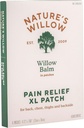 Nature's Willow Natural Pain Relief Patches für Muskeln & Gelenke | Fast-Acting mit White Willow Bark | Frei von künstlichen Duftstoffen & Dyes | 6 Patches (1-Pack)