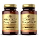 Solgar Vitamin D3 (Cholecalciferol) 10 mcg (400 IU) - 100 Softgels, Paket von 2 - Hilft die Pflege von gesunden Knochen & Zähnen - Immunsystem-Unterstützung - Non-GMO, Glutenfrei, Dairy Free - 200 Gesamt Servierungen