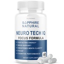 Neuro Tech IQ Brain Supplement Neurotech Iq Focus Formula Pillen (60 Kapseln)