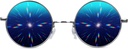 GloFX Diffraction Glasses | Hippie und Pilot Style Metallrahmen mit Spiegellinsen und 3D Prism Regenbogeneffekt
