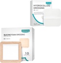Dimora Hydrocolloid Wound Dressing10 Pack 0.3mm + Silikonschaum Dressing mit Bordkleber 6"x6" 10 Pack