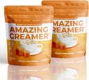 Superfoods Company Amazing Creamer mit Collagen - Keto Creamer-Hyaluronsäure & MCT Öl - Brain Boost & Curbs Cravings - Unterstützt gesunde Haut & Haare - Diät-Friendly [60 Servietten] [Salted Caramel]
