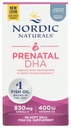 Nordic Naturals Pro Prenatal DHA, Unflavored - 830 mg Omega-3 + 400 IU Vitamin D3-90 Soft Gels - unterstützt Gehirnentwicklung in Babys während Schwangerschaft & Lactation - Non-GMO - 45 Servietten