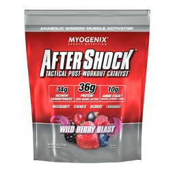 Myogenix Aftershock Post Workout — Muskelwachstum Whey Protein Powder — beschleunigt Muskelwachstum und Erholung — Unterstützt Gelenke Gesundheit und Wiederholung Glycogen — Wildberry Blast, 6 lbs
