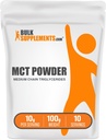 BulkSupplements.com MCT Powder - Mittelkettige Triglyceride, aus MCT Coconut Oil, MCT Oil Powder - MCT Supplement for Energy - Glutenfrei, 10g pro Servierung, 100g (3,5 oz) (Pack von 1)