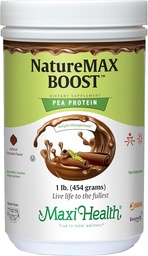 NatureMax BoostTM Pea Protein Powder - Energy Supplement Meal Ersatz - 20g Protein Pro Servieren - Natürliche Schokolade Geschmack - Kosher Vitamin - 1lb.