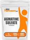 BulkSupplements.com Agmatin Sulfatpulver - Nitric Oxid Supplement, Pre Workout Powder - Unflavored & Glutenfrei, 1g pro Servierung, 500g (1.1 lbs) (Pack von 1)