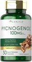Carlyle Pycnogenol 100mg | 30 Kapseln | French Maritime Pine Bark Extract | Pinus Pinaster | Non-GMO und Gluten kostenlose Ergänzung