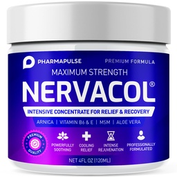 Pharmapulse Neuropathie Nerve Therapie & Relief Cream - Maximale Stärke Reliefcreme für Fuß, Hände, Beine, Zehen Inklusive Alpha Lipoic Acid, Arnica, Vitamin B6, Aloe Vera, MSM - Effektive beruhigende 4oz