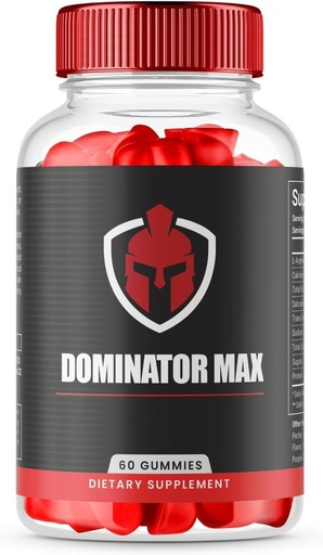(1 Pack) Dominator Max Gummies Advanced Formula for Max Performance, All Natural Extra Strength Supplement, Dominator Max Gummies für Muskelwachstum und Gesamtgesundheitsunterstützung (60 Gummi)