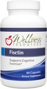 Wellness Ressourcen Fisetin - Novusetin Fisetin Ergänzung für Langlebigkeit, Gedächtnis, Fokus, Gehirngesundheit - Senolytic und Situin Activator - Glutenfrei, Non-GMO, Vegan (100mg, 90 Kapseln)