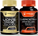 WELLNESS LABSRX Quercetin mit Bromelain | Lions Mane Capsules
