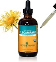 Herb Pharm Certified Organic Elecampane Liquid Extract for Respiratory System Support - 4 Unze