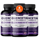 Gade Nutrition Quercetin mit Bromelain & Elderberry | Quercetin mit Vitamin C und Zink | Zink Quercetin 500mg mit Vitamin D3 | Tägliche Immununterstützungsergänzung - 6 Monate Versorgung