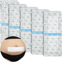 C-Sektion wasserdicht Bauch Inzision Bandagen Post Hysterektomie Tummy Tuck Dusche Schutz Narbe Abdeckung mit schützenden Pad Patches Island Dressing Tapes Große Wound Pflege Supplies 4x10 Packung von 14