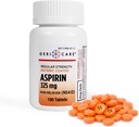 Enteric Coated Aspirin Tablets 325mg (100 Zähler) von GeriCare- NSAID Pain Reliever & Fever Reducer Coated Aspirin for Adults- Regular Strength Aspirin for Headache Arthritis Menstrual & Muscle Pain