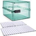 Lockabox OneTM Light Medi Green & Shelf Pack Bundle | Verschließbare Box für Lebensmittel, Medizin, Tech und Heimsicherheit mit abnehmbaren Regalen und Basiseinsätzen
