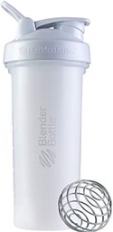 BlenderBottle Classic V2 Shaker Bottle Perfekt für Protein Shakes und Pre Workout, 28-Ounce, Weiß